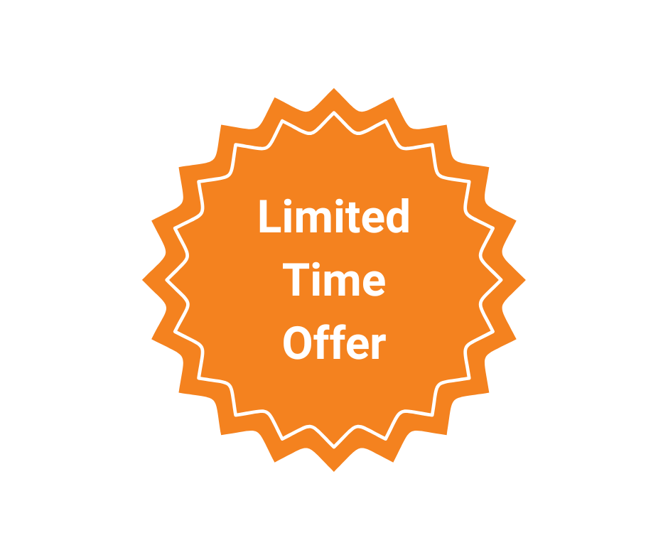 Orange star-shaped badge displaying "Limited Time Offer" text for ElektraFi internet and business services promotion